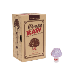 Raw Glass Mushroom Cone Holder